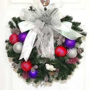 July is Christmas Wreath Handmade by Me!